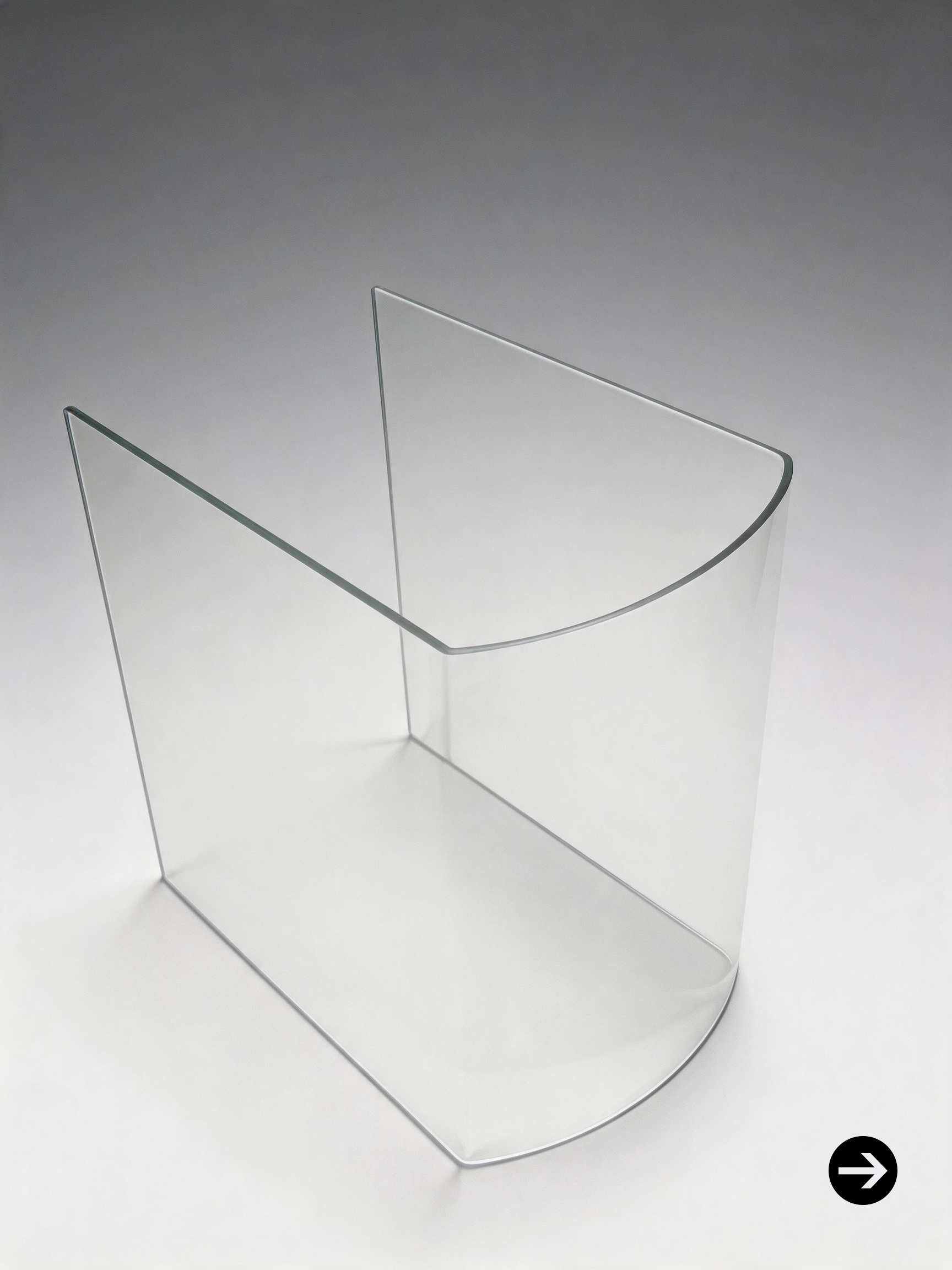 Clear acrylic heat-bent display stand